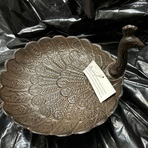 Beautiful heavy antique peacock